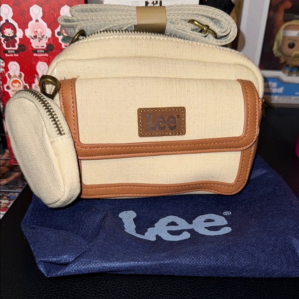 Lee Beige and Tan Belt Bag